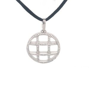 Cartier Diamond Pasha Pendant Necklace with Cord Chain